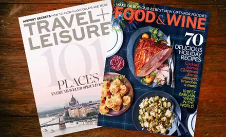 $19 for 12 Issues of "Food & Wine" Magazine and 12 Issues of "Travel + Leisure" Magazine ($39.98 Value) - Primary Image
