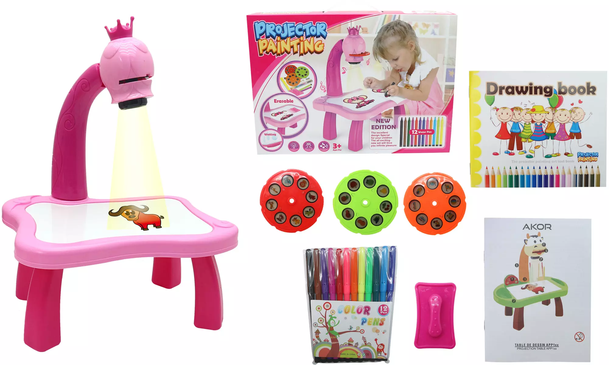 Table à dessin avec projection de 24 modèles - Primary Image