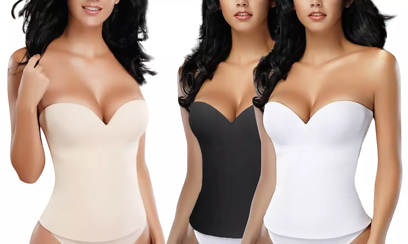 Essentials Seamless Open-Back Shaping Corset in Regular and Plus Sizes from $24.99–$28.99 - Primary Image
