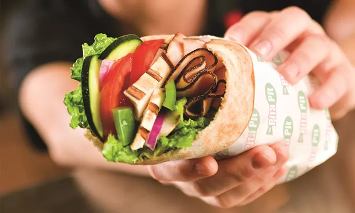 Pitas, Salads, and Drinks or a Catering Platter for 8&ndash;12 at Pita Pit (Up to Half Off) - Primary Image