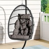 Image 52: Outdoor Hanging Egg Chair with Cushion