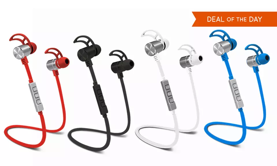 POM Gear Pro2Go Wireless Bluetooth 4.1 NFC Noise-Canceling Earbuds - Primary Image