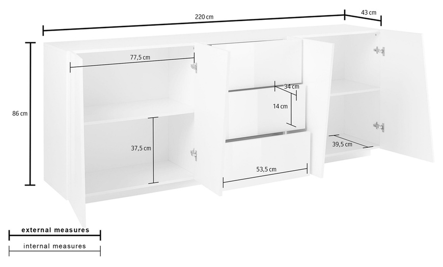 Image 36: Credenza dal design moderno