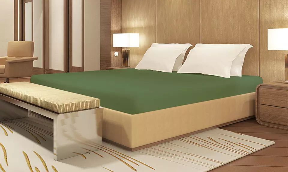 Lenzuolo sotto con angoli in puro cotone alta qualità Made in Italy