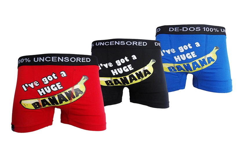 Image 3: 3-Pack of Novelty Boxer Shorts
