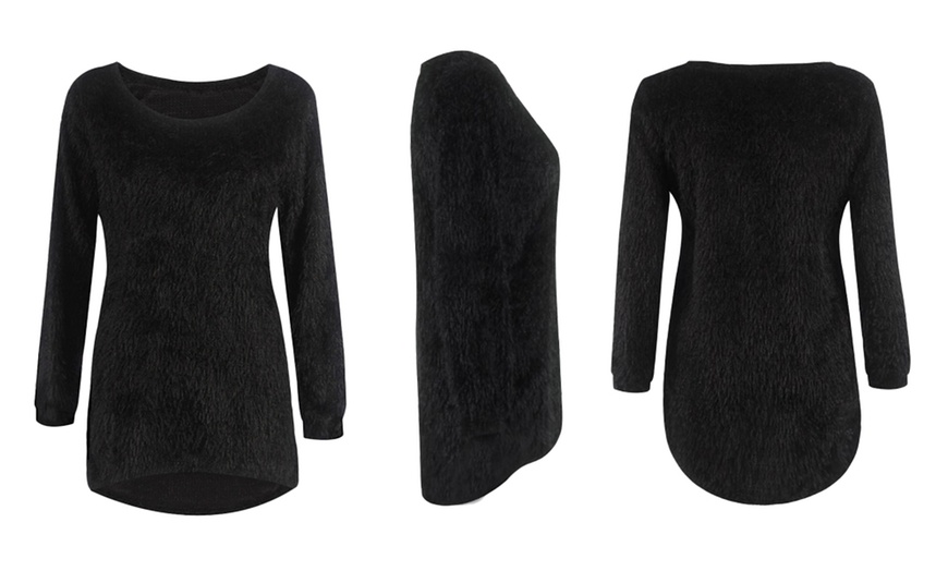 Image 5: Women's Fluffy Sweater