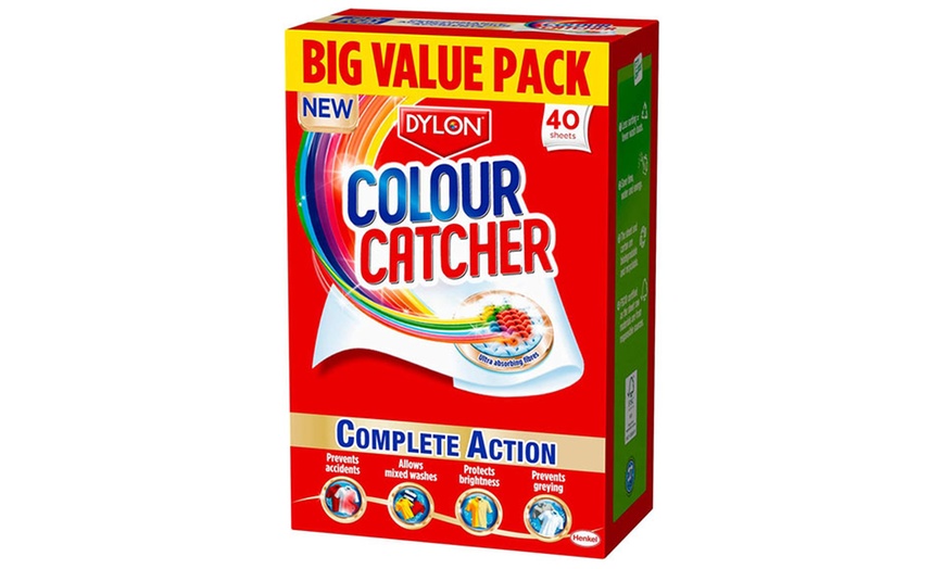 Image 1: Dylon Colour Catcher Complete Action Laundry Sheets 40N