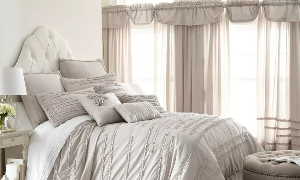 Complete Bedding Sets with Comforter, Bed Sheets and Curtains (24-Piece) - Primary Image