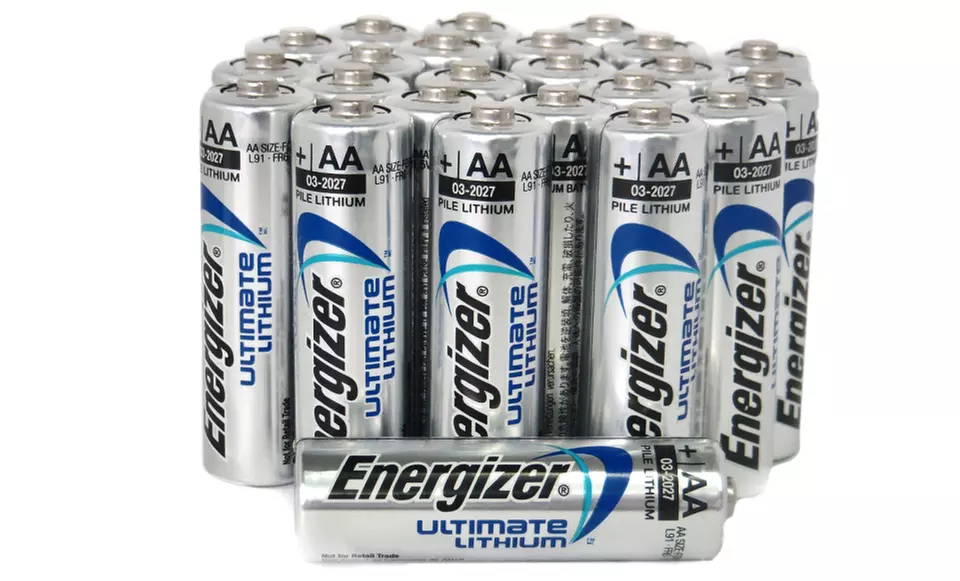 24-Pack of Energizer Ultimate Lithium AA or AAA Batteries - Primary Image