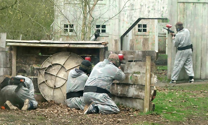 Image 1: Paintball and Lunch Up to 95% Off