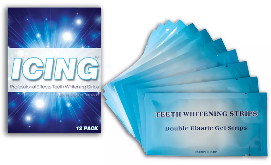 $18 for a 12-Pack of Icing Teeth-Whitening Strips ($59 List Price). Free Shipping. - Primary Image