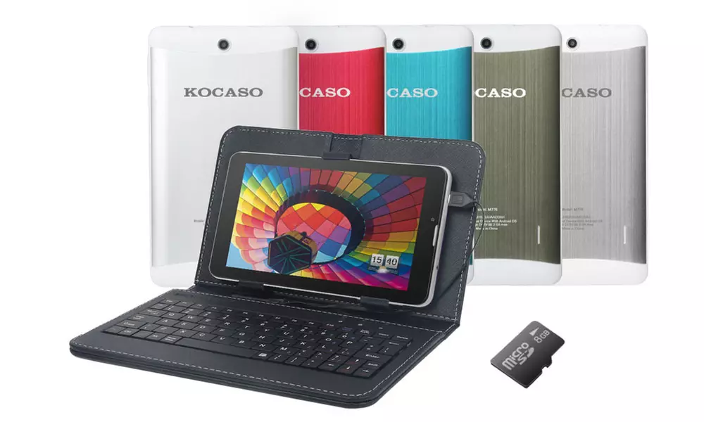Kocaso 8GB 7” Android Tablet with 3G and Keyboard Case (GSM/WCDMA) - Primary Image