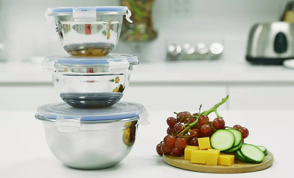 6-Piece Stainless Steel Bowl Set - Second Medium
