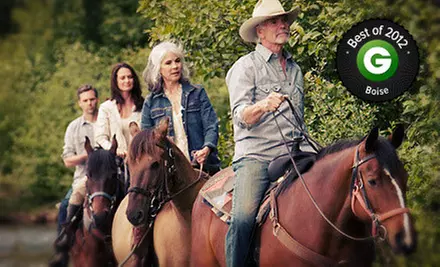 Horseback Trail Ride for One, Two, or Four at Garden Valley Trail Rides (Up to 57% Off). Six Options Available.  - Primary Image