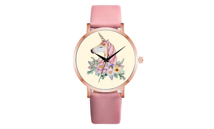 Image 5: Unicorn Print Dial Watch