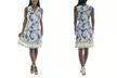 Women's Sleeveless Printed Partial-Zipper Front Closure Dresses. Plus Sizes Available. - Second Medium