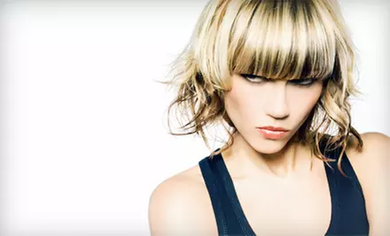 Haircut and Style with Optional Partial or Full Highlights at Glitz N Glam Salon (Up to 57% Off) - Primary Image