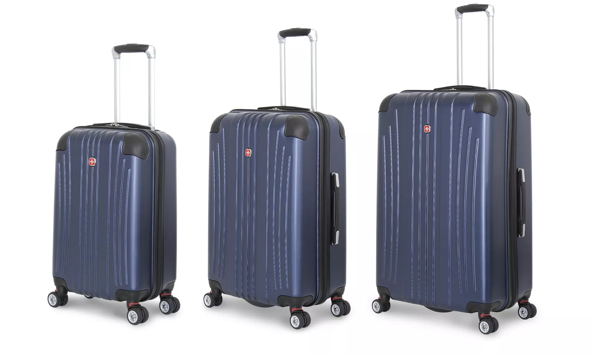 SwissGear Navy Polycarbonate Hardside Spinner Luggage - Primary Image