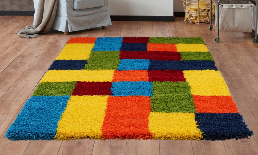 Image 8: Multicolour Shaggy Rug