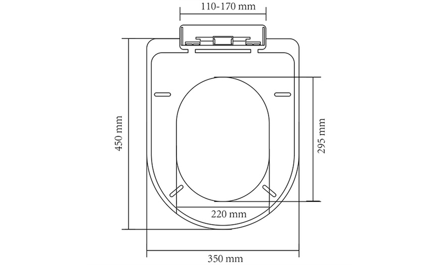 Image 10: Abattant WC avec frein de chute