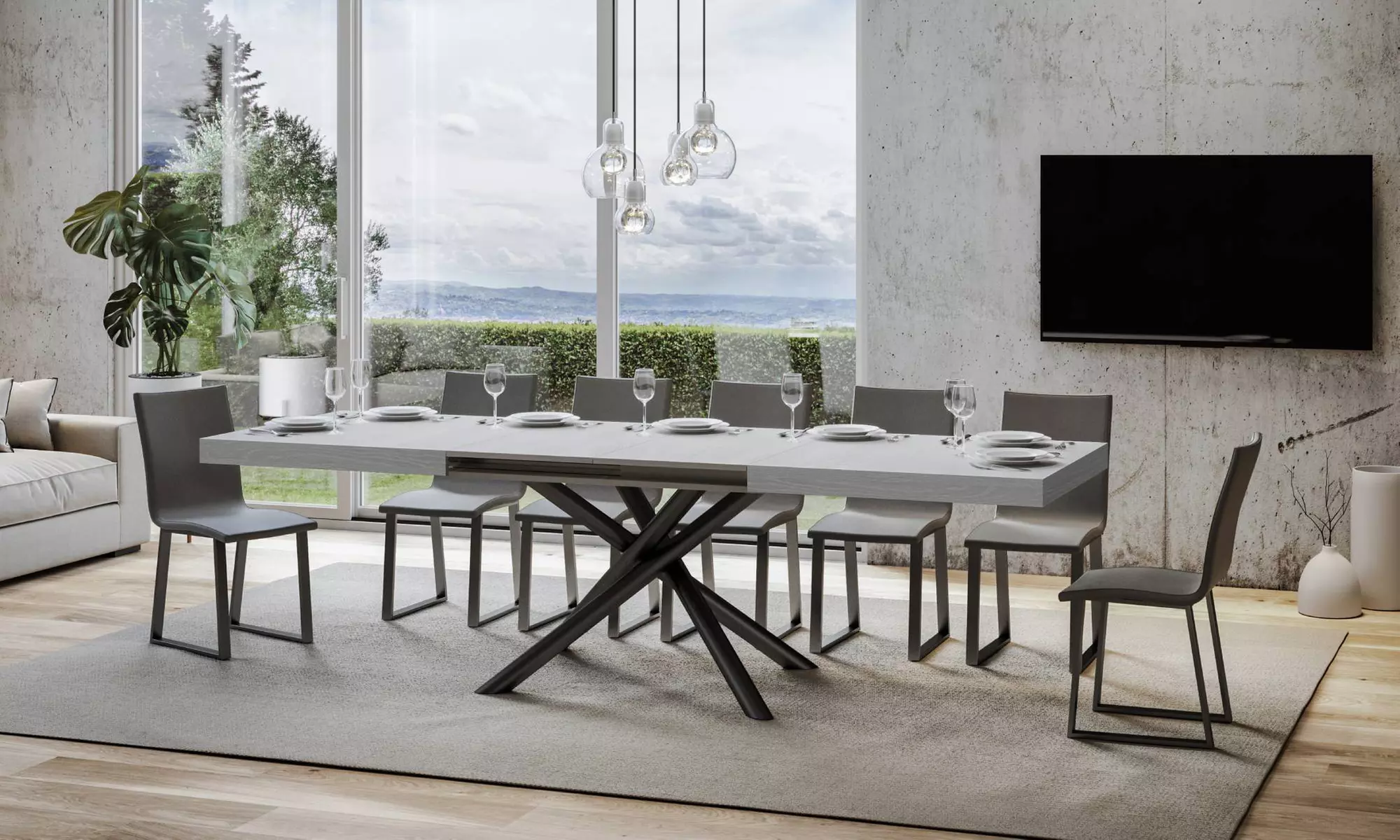 Table avec rallonge "Famas"