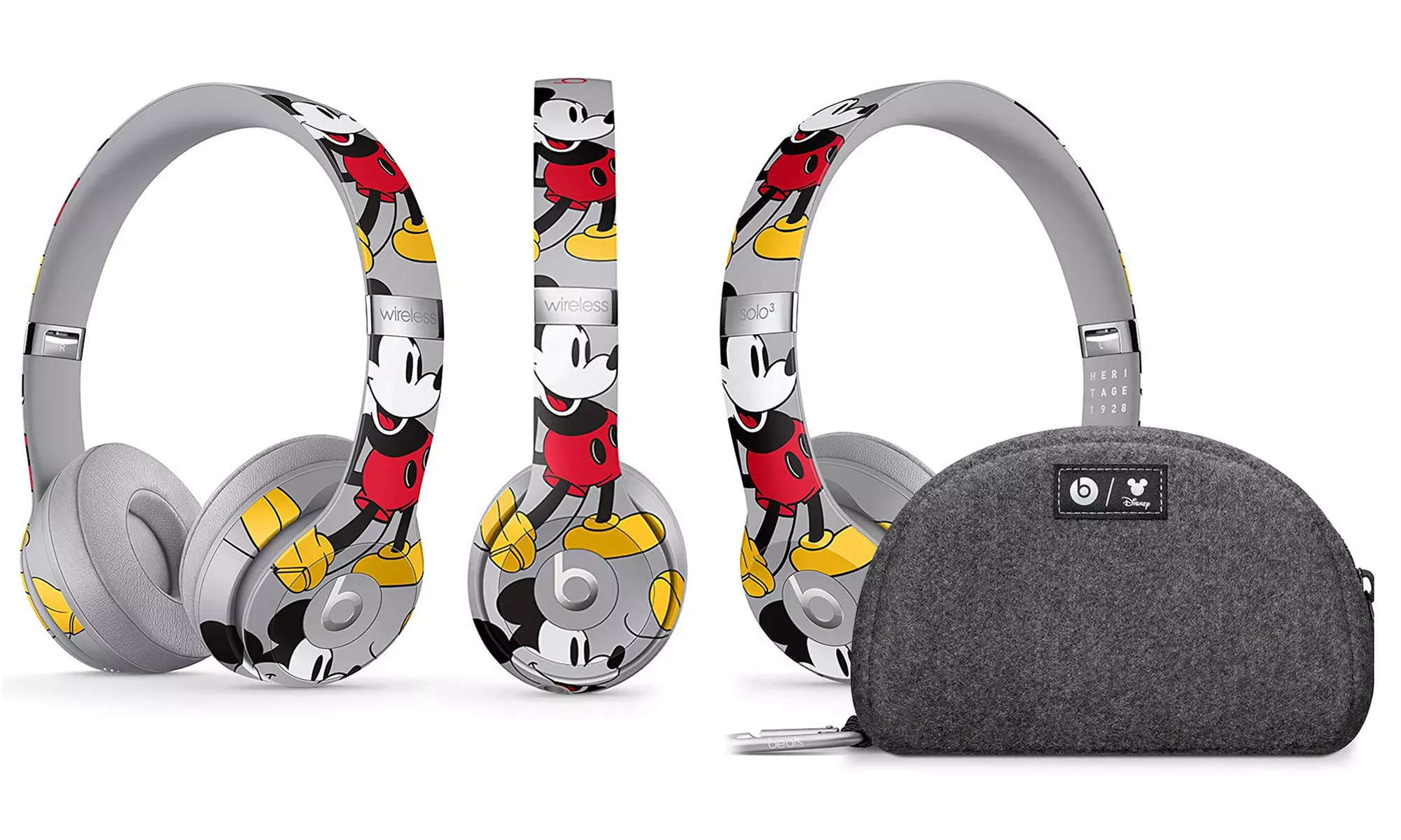 Beats By Dr. Dre Solo3 Wireless On-Ear Headphones: Disney's Mickey Mouse 90th Anniversary Edition - Primary Image