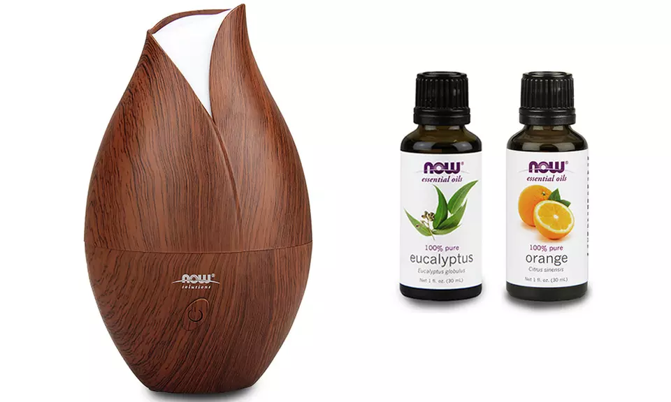 Now Ultrasonic Faux Wooden Diffuser and Two Free Essential Oils - Primary Image
