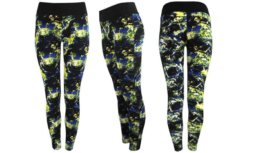 Image 4: High-Waisted Printed Leggings