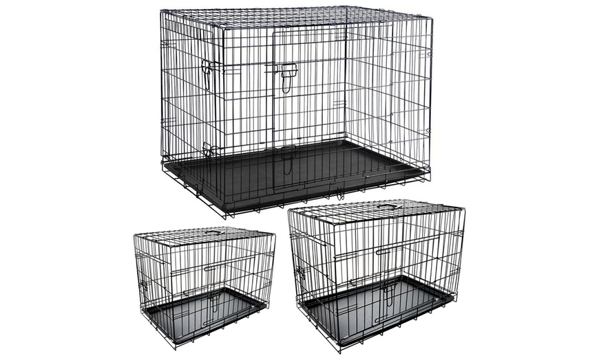 Image 1: Metal Pet Cage