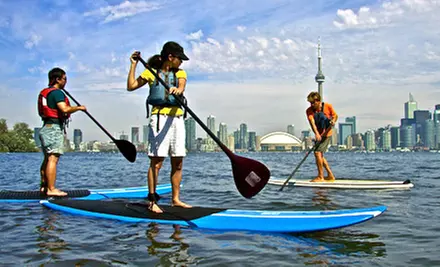 Paddleboard Class and Rentals for One, Two, Three, or Four at Harbourfront Canoe and Kayak Centre (Up to 58% Off) - Primary Image