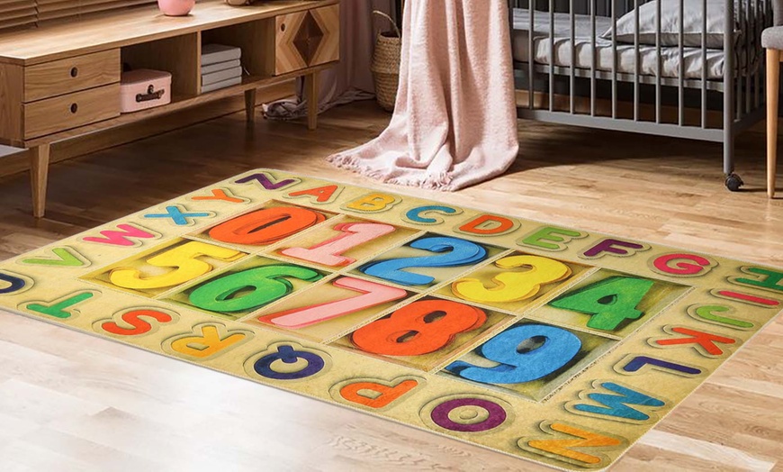 Image 1: Decorative Non-Slip Rug for Childrens Room