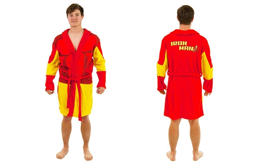 Image 4: Marvel Men's Superhero Robe