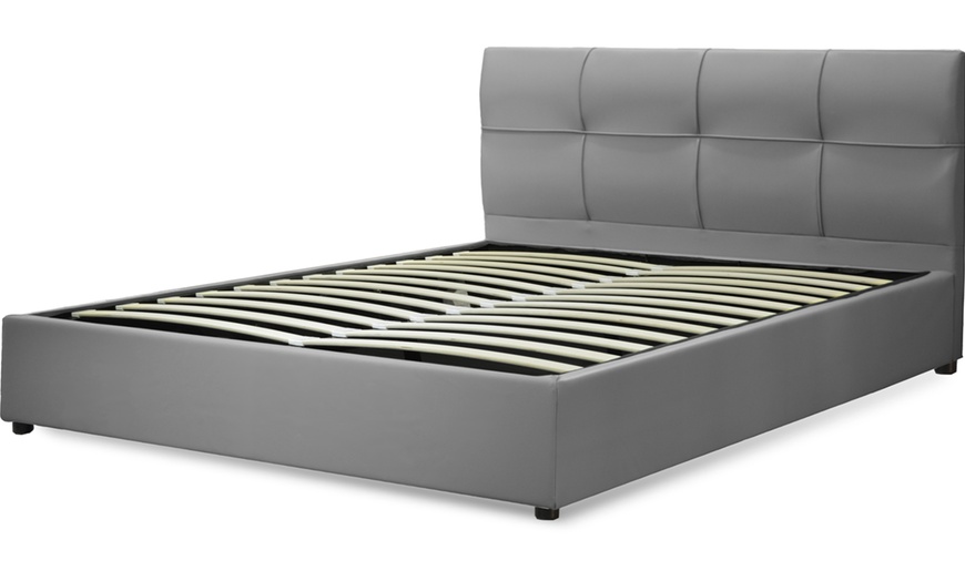 Image 2: Lit coffre Venise Simili cuir, matelas ''Cosmos'' en option