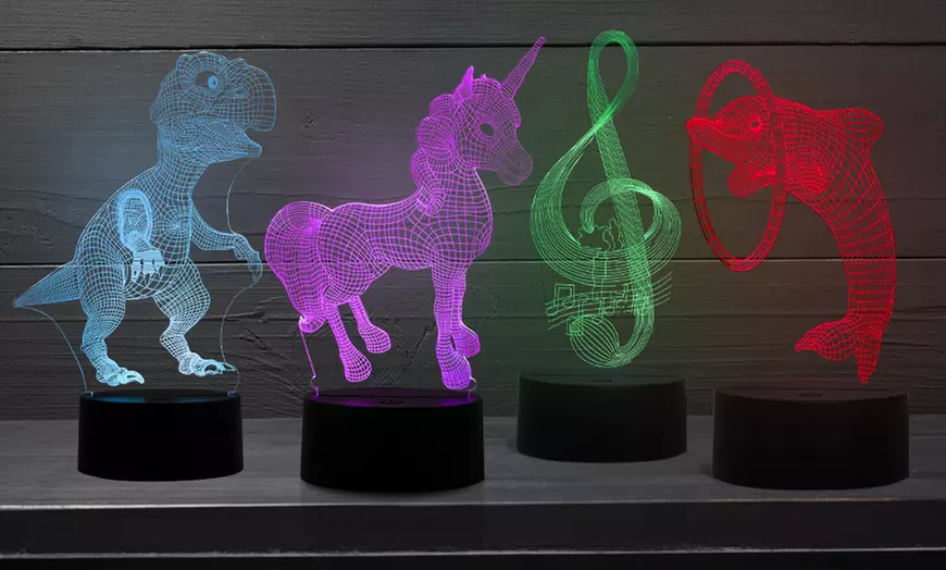 Image 10: Veilleuse hologramme 3D à LED