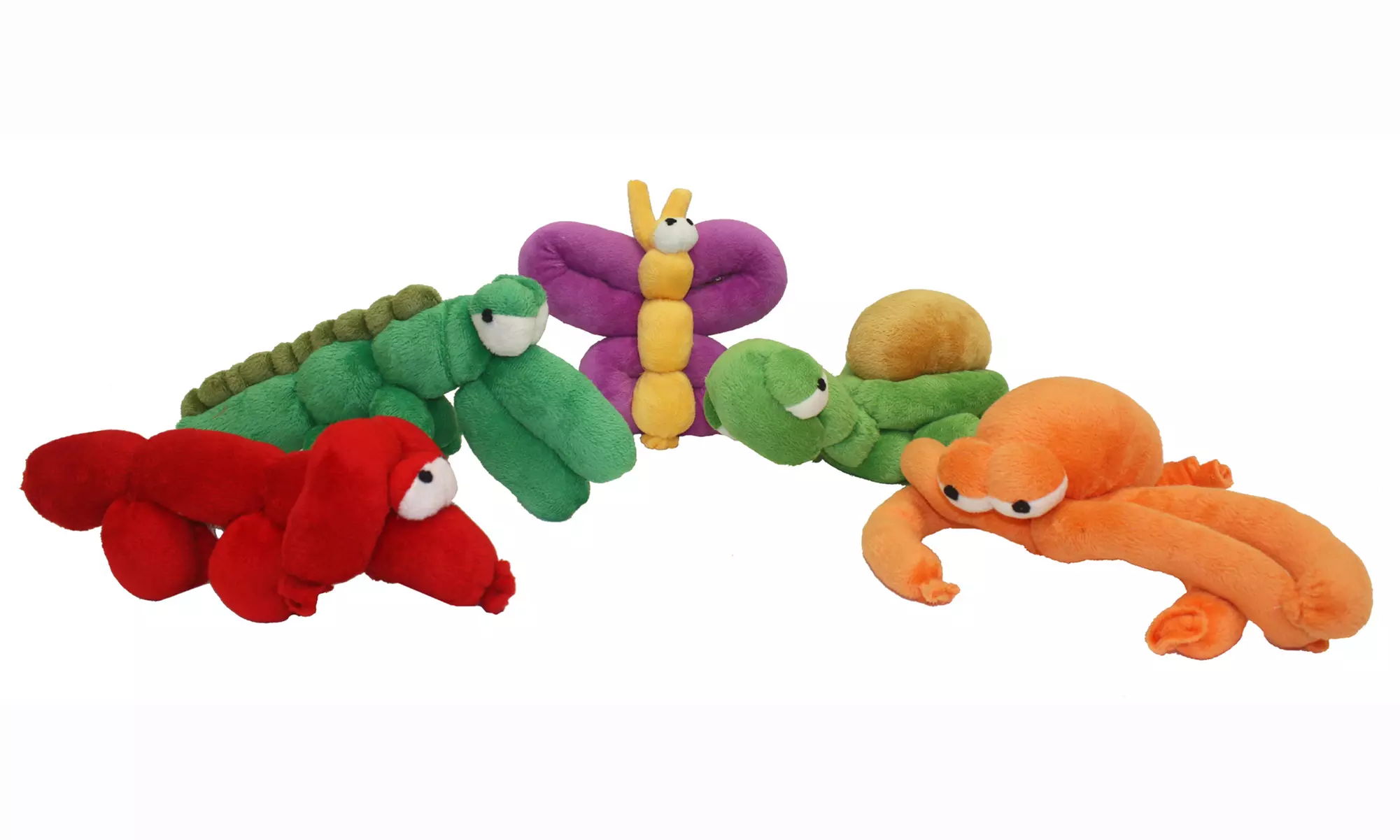 3-Pack of Balloon Animal Plush Dog Toys  - Primary Image