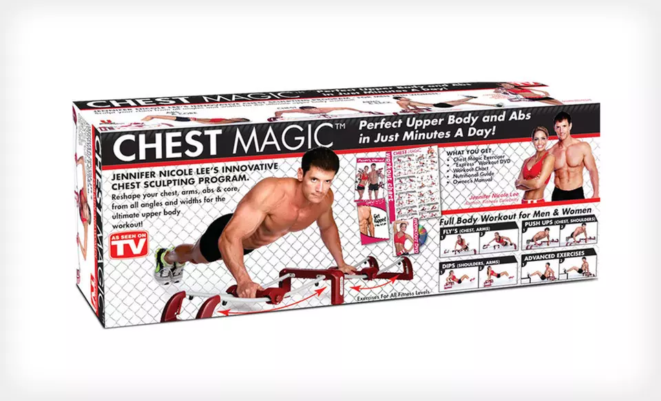$75 for a Chest Magic Fitness Machine ($129.99 List Price). Free Shipping and Free Returns. - Second Medium