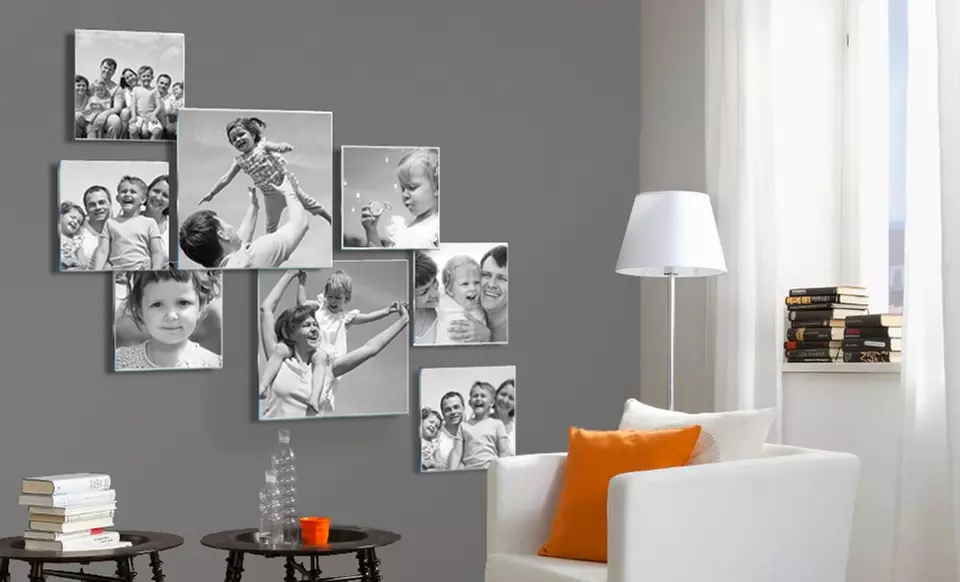 3-, 5, or 6-Piece Personalized Photo to Acrylic Glass Collage﻿ from Pixtac from $39.99–$79.90 - Primary Image