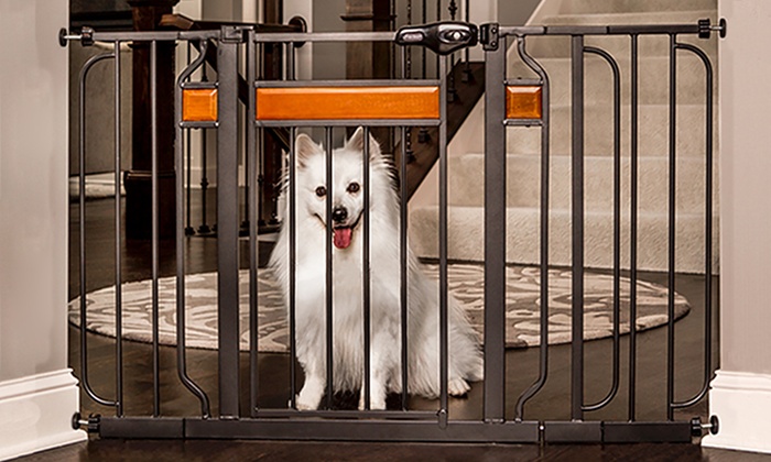 Extra Wide Walk-Thru Pet Gate | Groupon Goods