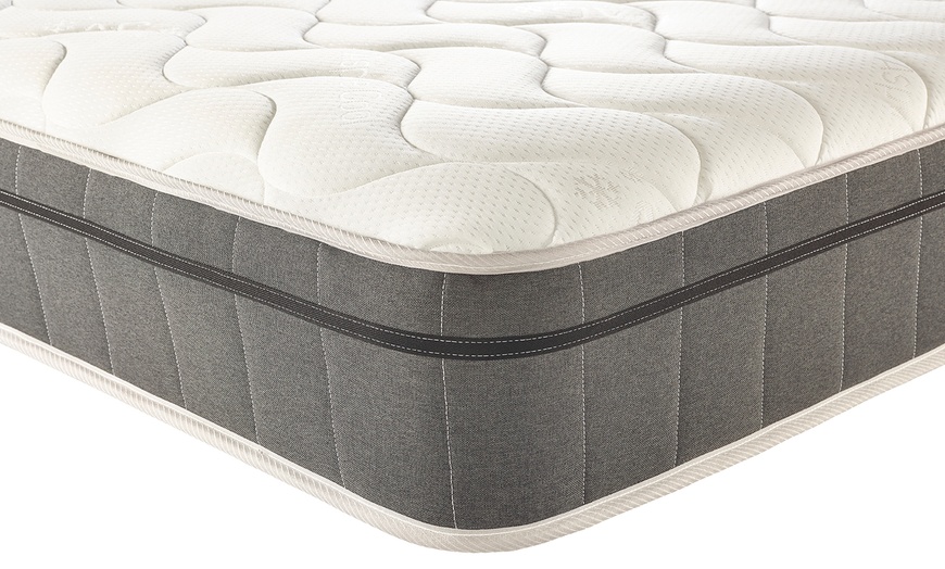 Image 12: Wooden Ottoman Bed with Bonnell or pocket Spring Mattress Option