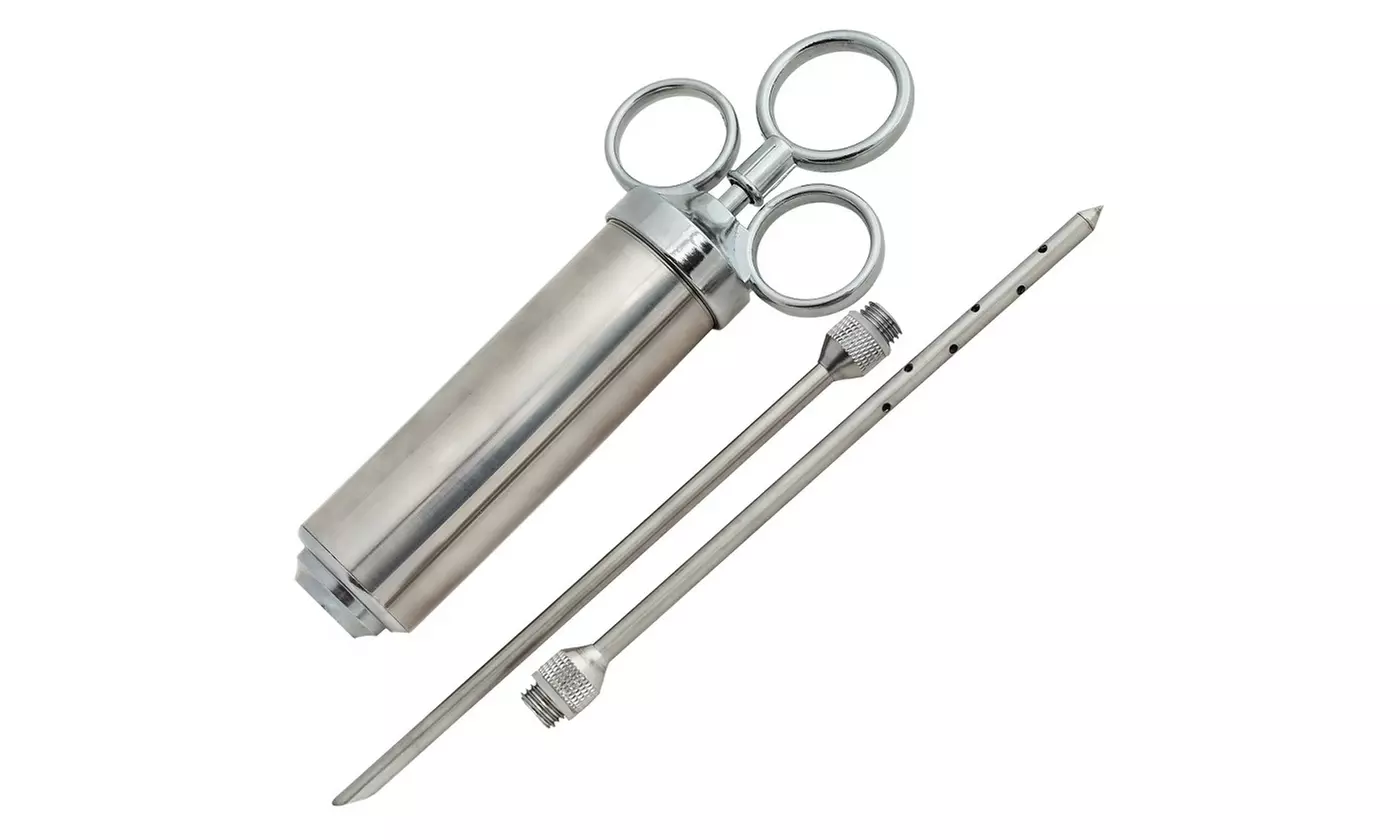 Stainless Steel Meat and Turkey Seasoning Injector - Primary Image