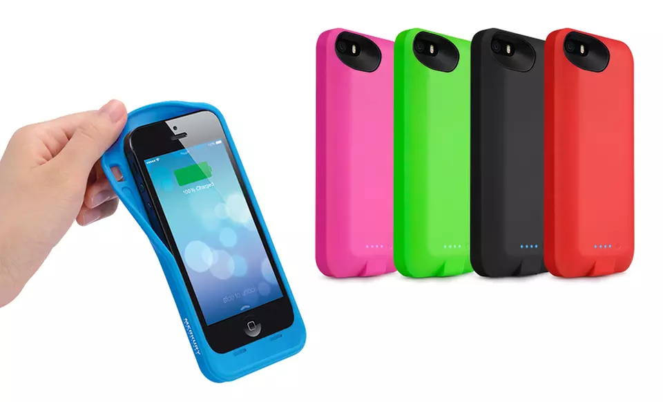 Merkury Energy Jacket Apple-Certified Dual-Protection Battery Case for iPhone 5/5s. Multiple Colors. Free Returns. - Primary Image