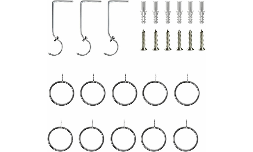 Image 26: Extendable Curtain Pole Set