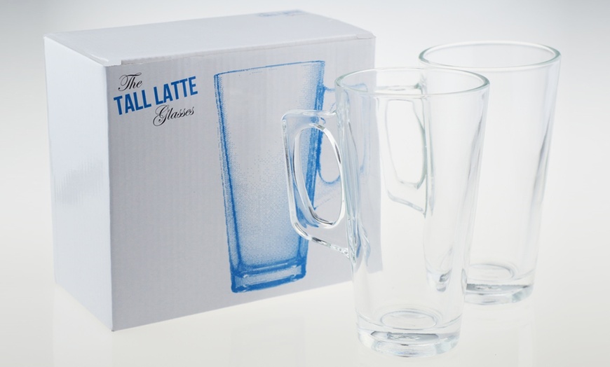 Image 2: Large Latte Glasses