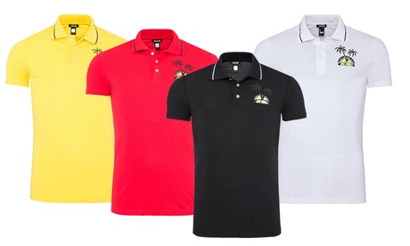 Polo da uomo in cotone Just Cavalli, disponibile in vari colori e taglie