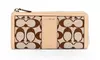 Coach Legacy Print Signature Slim Zip-Around Wallet | Brought to You by ideel