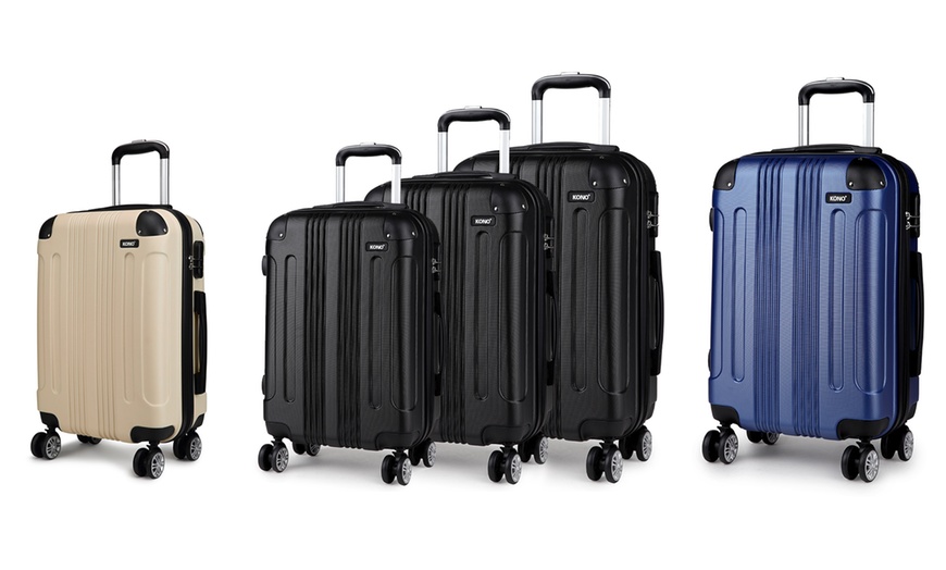 Image 1: One or Three Luggage Suitcases
