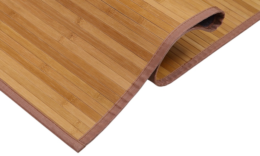 Image 4: Natural Bamboo Floor Mat