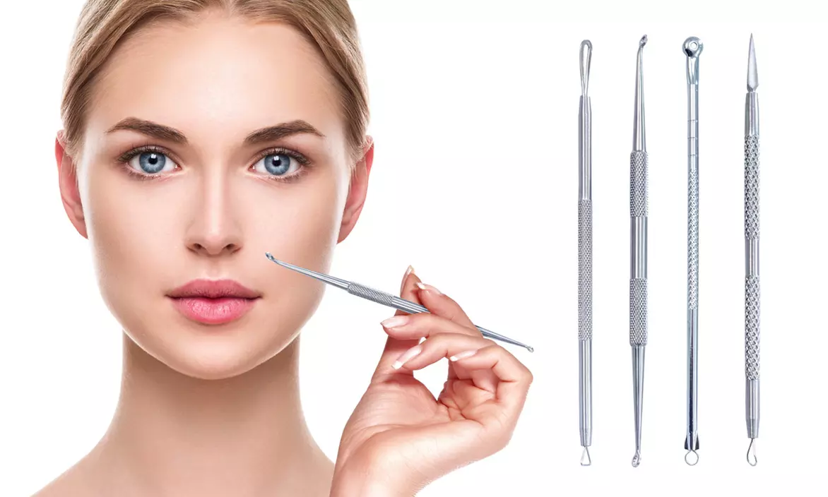 Blemish and Blackhead Extractor Kit (4-Piece) - Primary Image