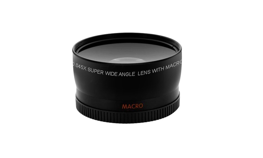 Image 3: Wide Angle & Macro DSLR Lens Set