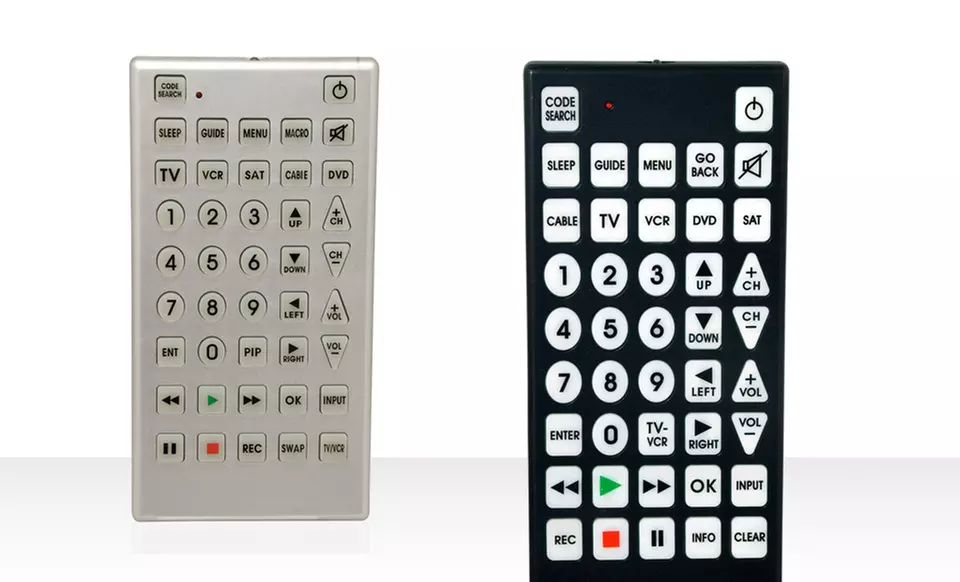 Jumbo Remote Control in Black or Silver - Primary Image